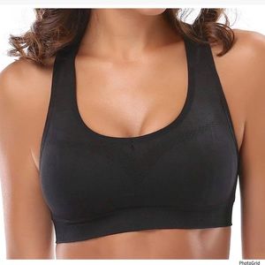 Jupiter Gear XL black athletic wear sports bra NWT